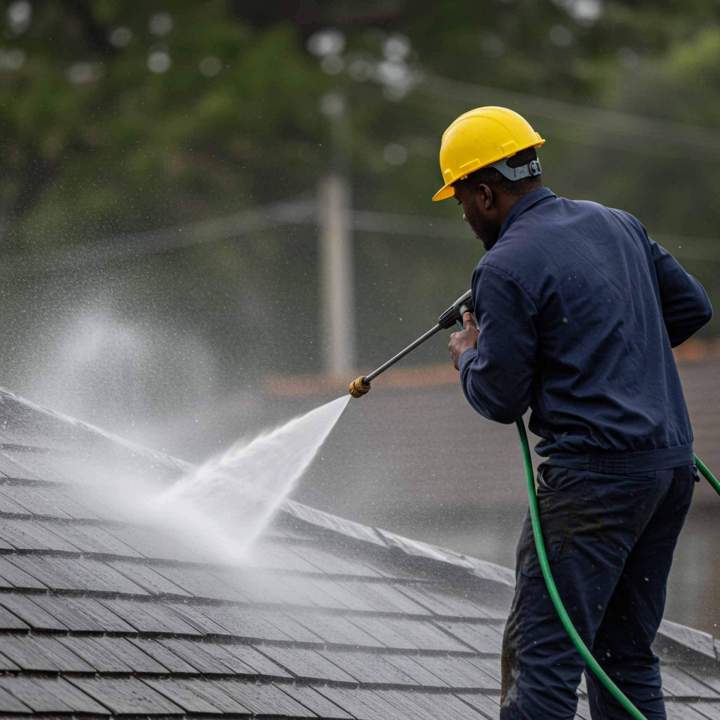 Nettoyage à haute pression de surfaces extérieures
